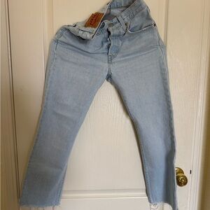 Levi's Blue Straight Leg Jeans Classic Denim